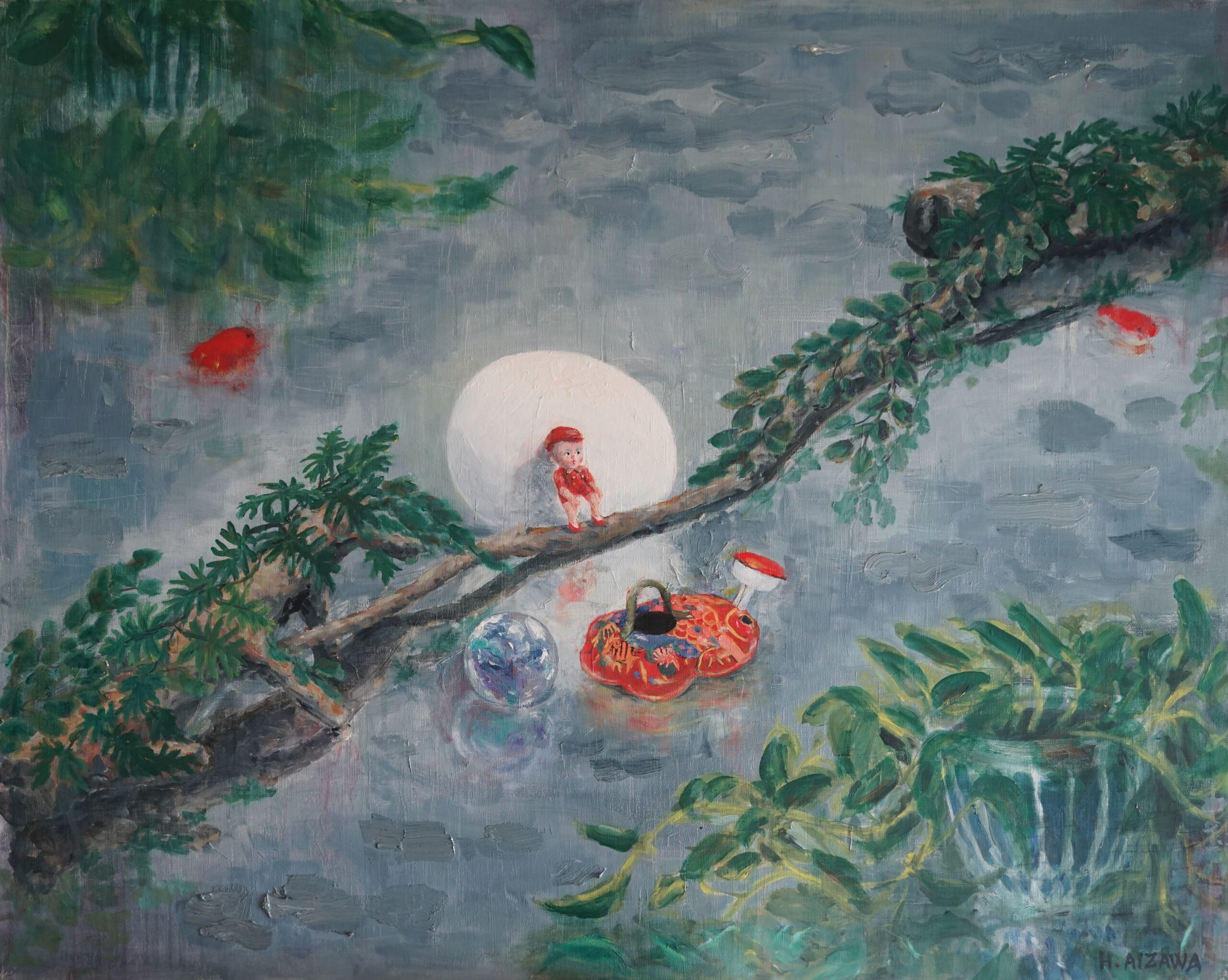 Oil painting by Hiroshi Aizawa