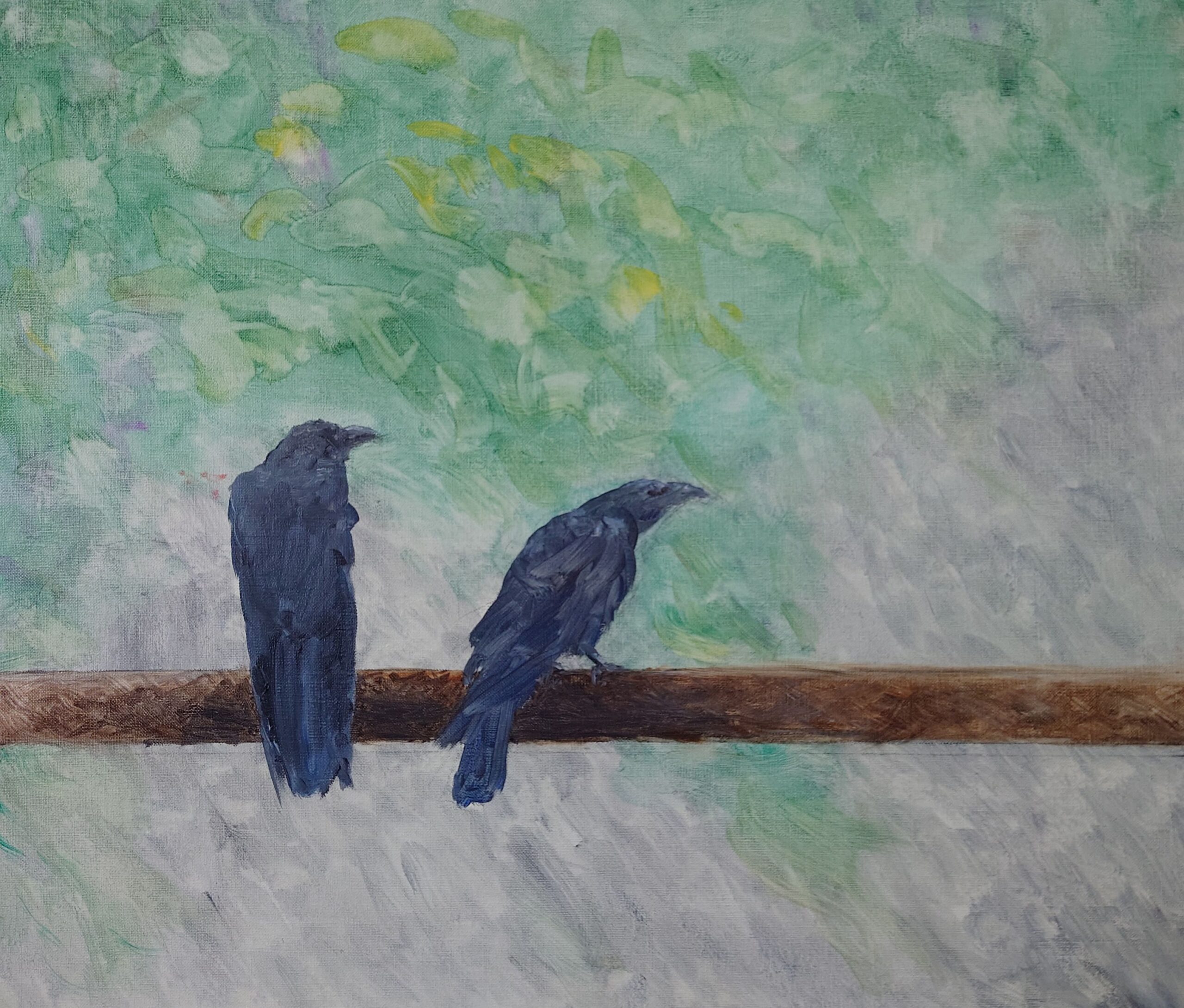 Oil painting by Hiroshi Aizawa