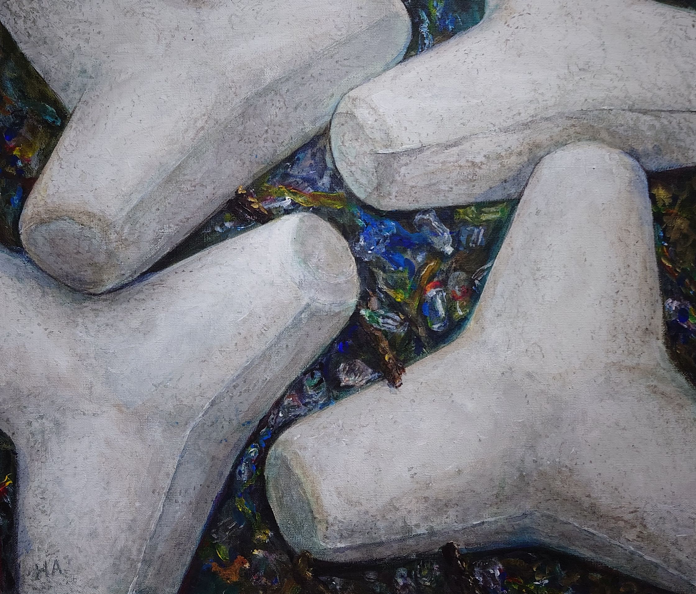 acrylic painting by Hiroshi Aizawa