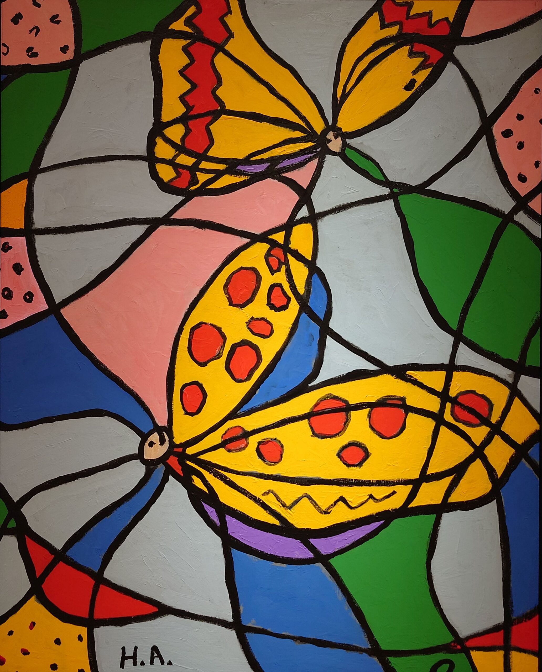 acrylic painting by Hiroshi Aizawa