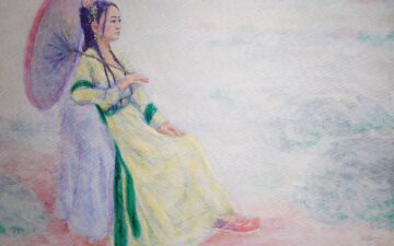 acrylic painting by Hiroshi Aizawa