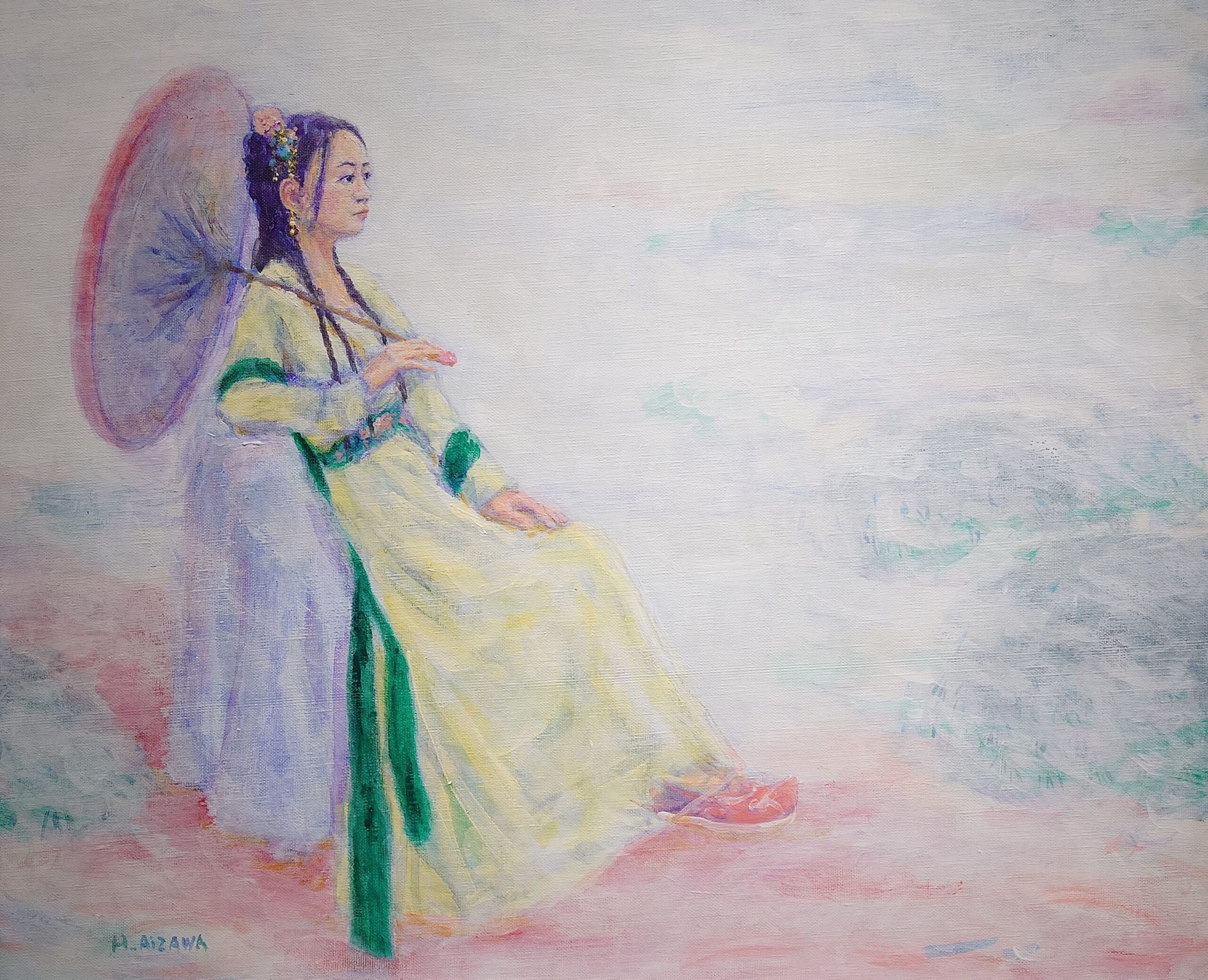 acrylic painting by Hiroshi Aizawa