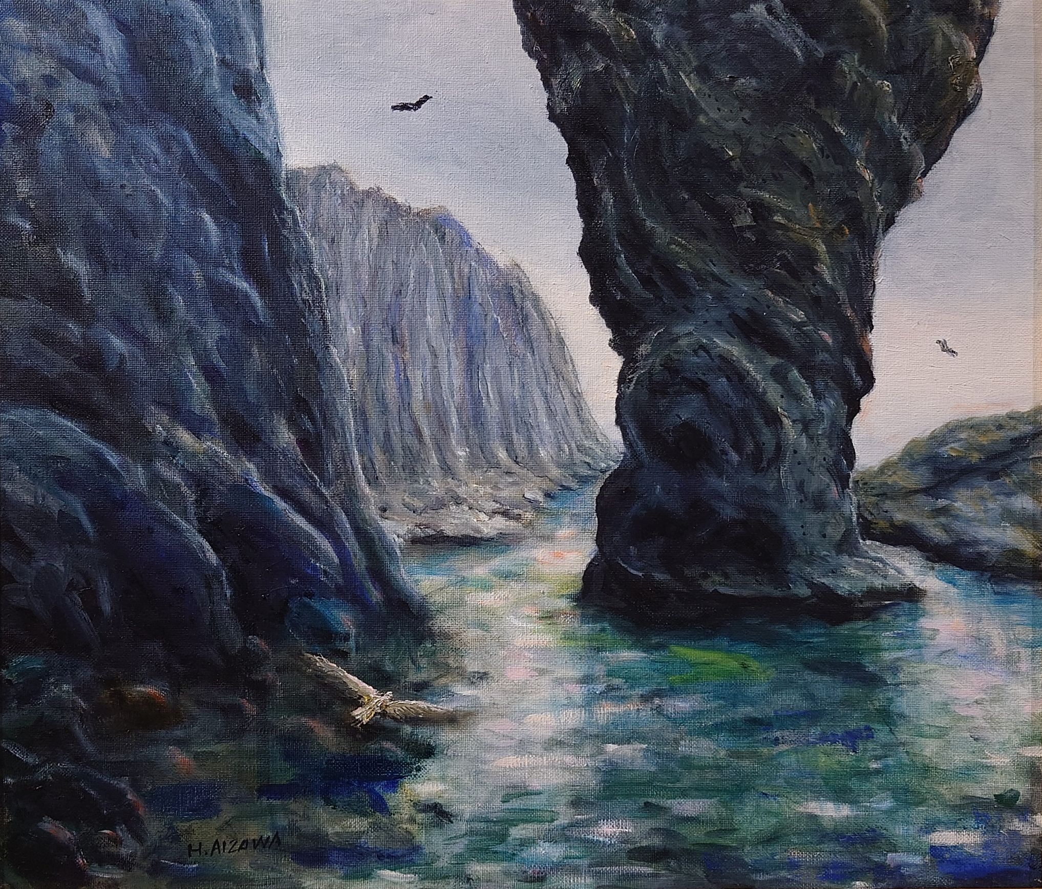Oil painting by Hiroshi Aizawa