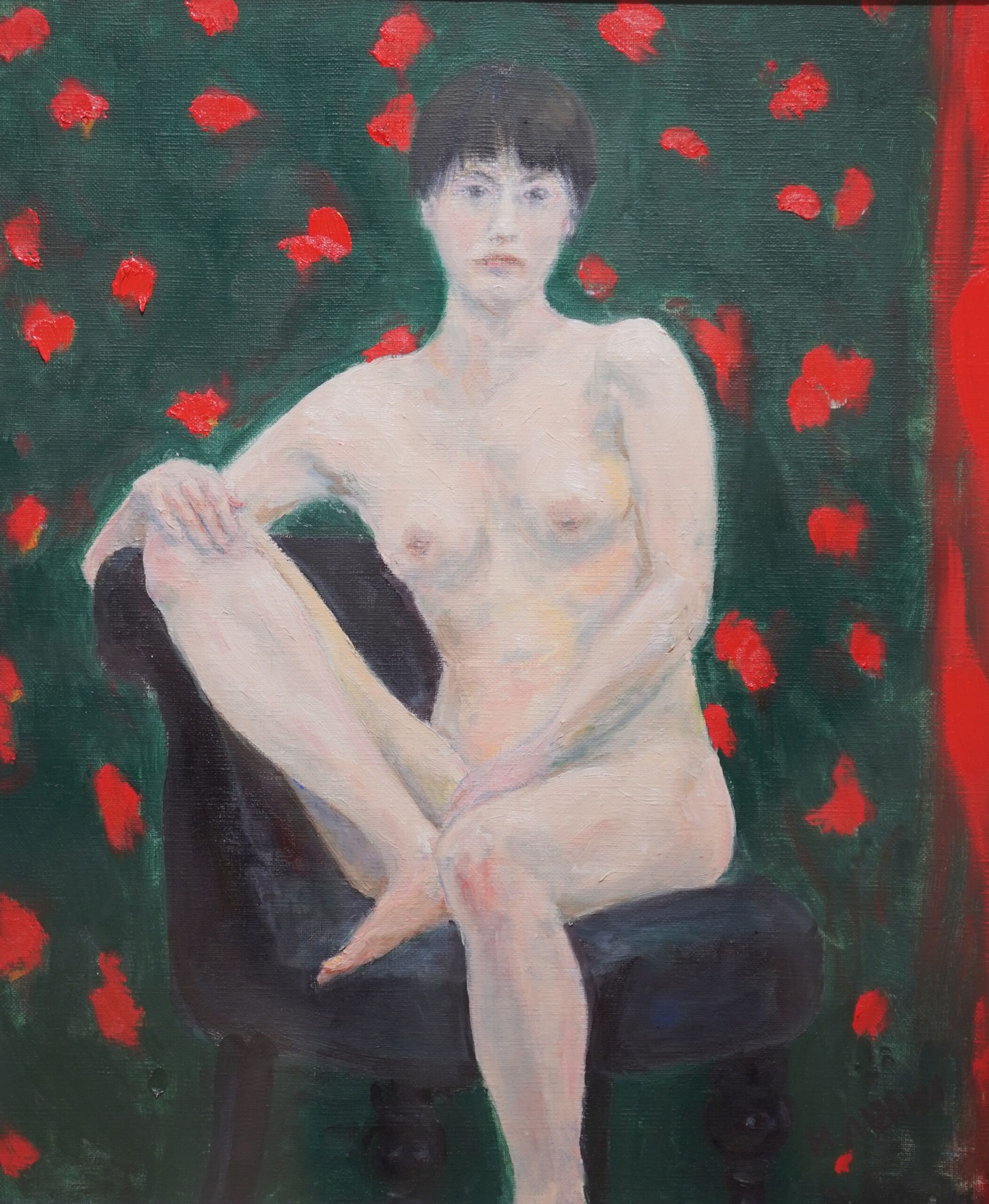 F4 Oil painting, Nude Girl、Hiroshi Aizawa