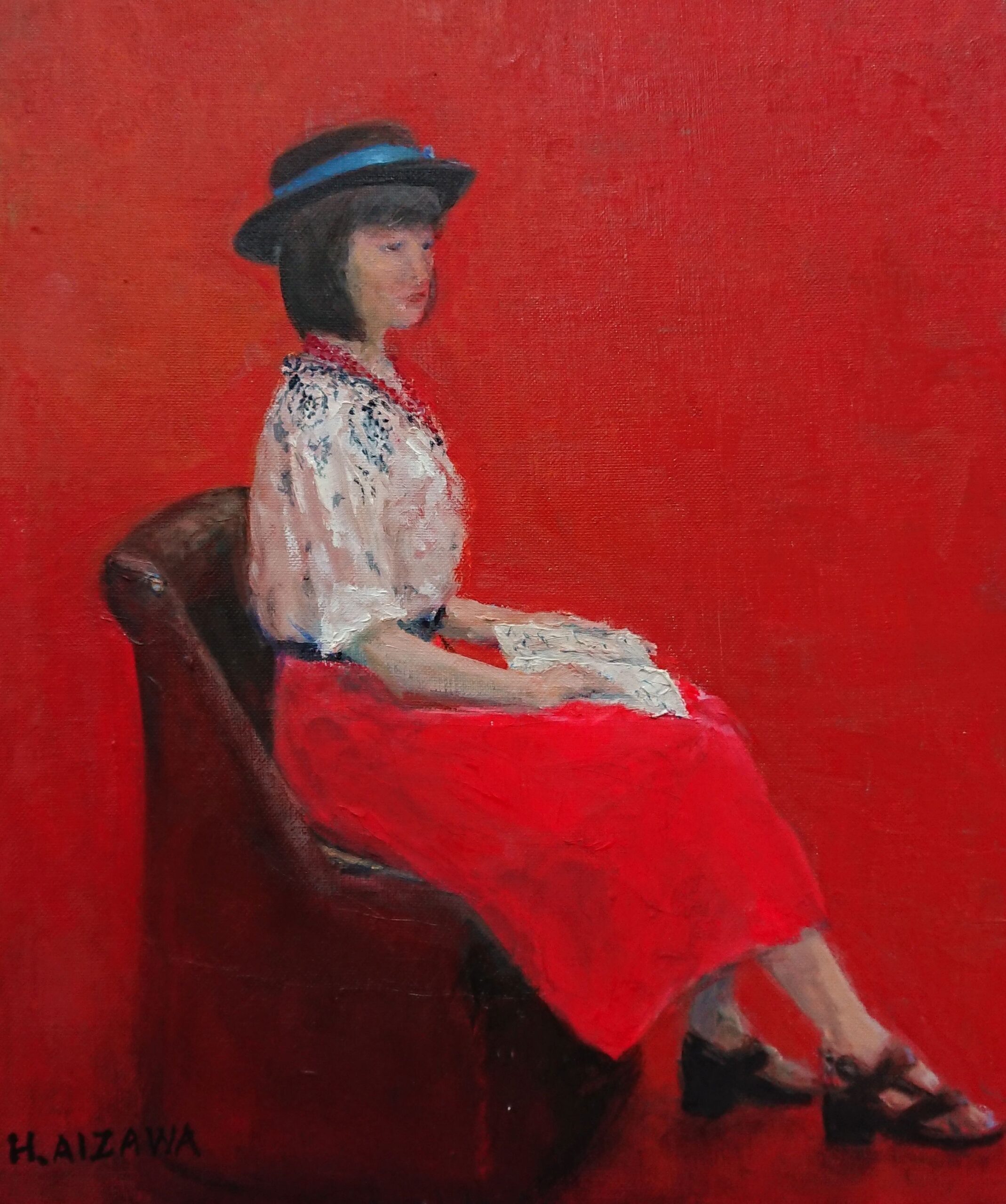 Oil painting by Hiroshi Aizawa