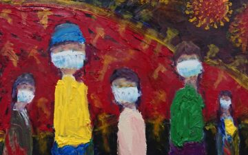 acrylic painting by Hiroshi Aizawa