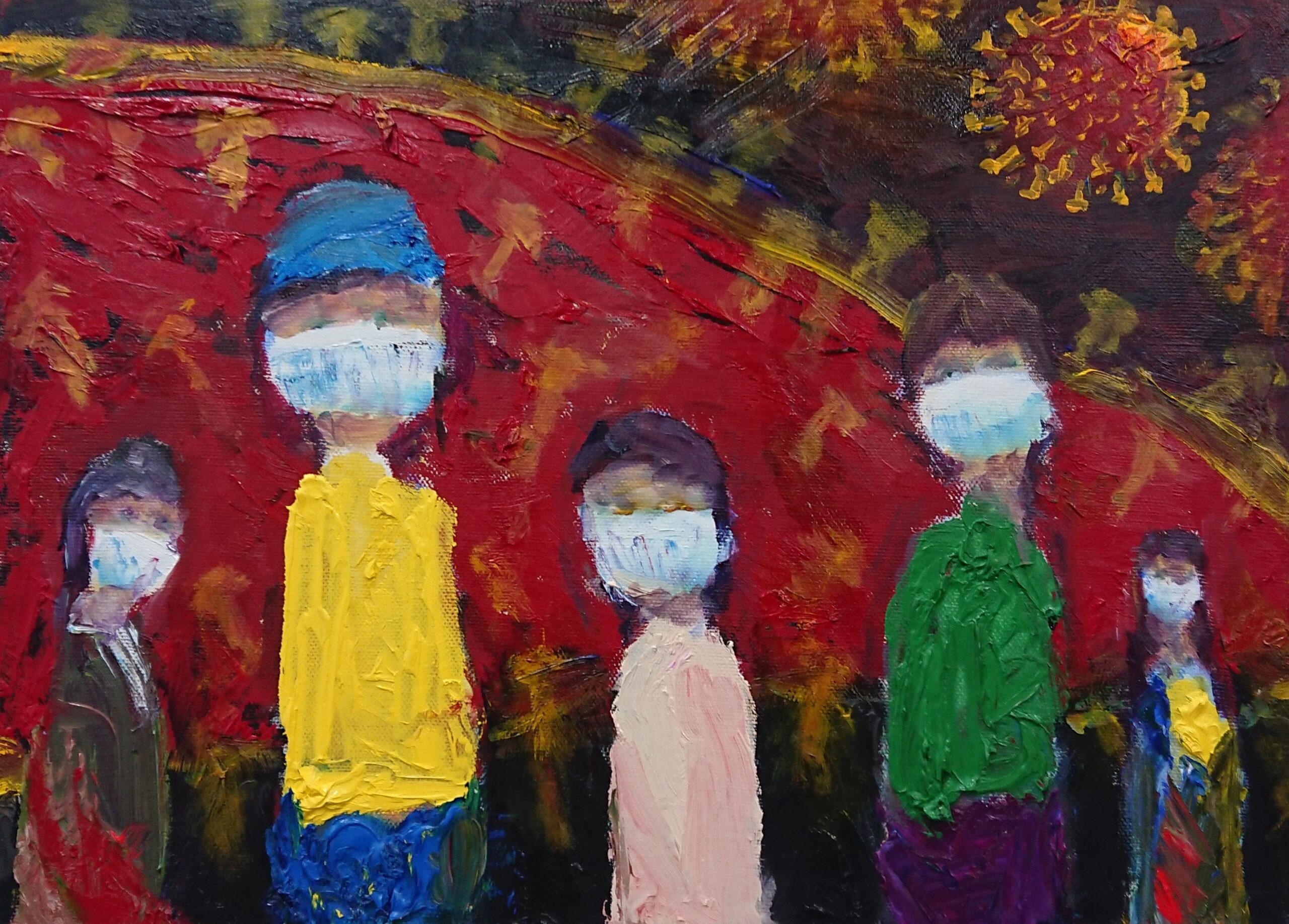 acrylic painting by Hiroshi Aizawa